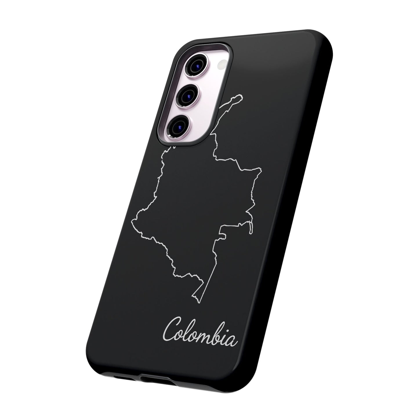 Colombia Outline Phone Case – Minimal Country Map Tough Case (iPhone, Samsung, Pixel)