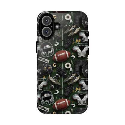 Football Pattern Phone Case – Sports Fan Tough Protective Game Day Case
