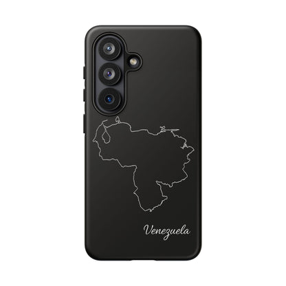 Venezuela Outline Phone Case – Minimal Country Map Tough Case (iPhone, Samsung, Pixel)