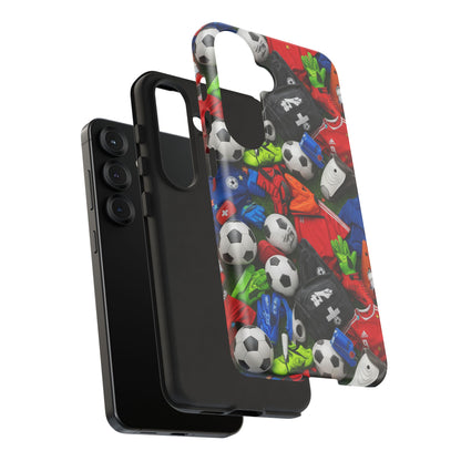 Soccer Ball Pattern Phone Case – Sports Fan Tough Protective Game Day Case