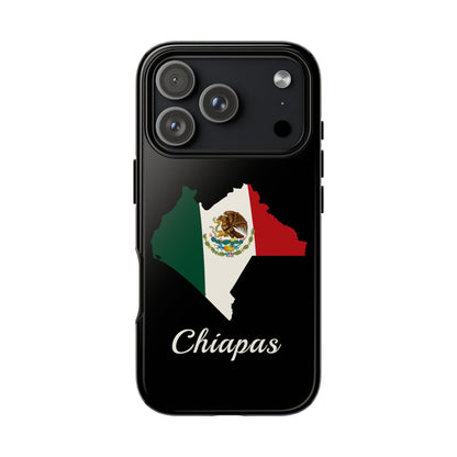 Chiapas Mexico Flag Map Phone Case | Mexican American Pride Tough Case for iPhone & Samsung