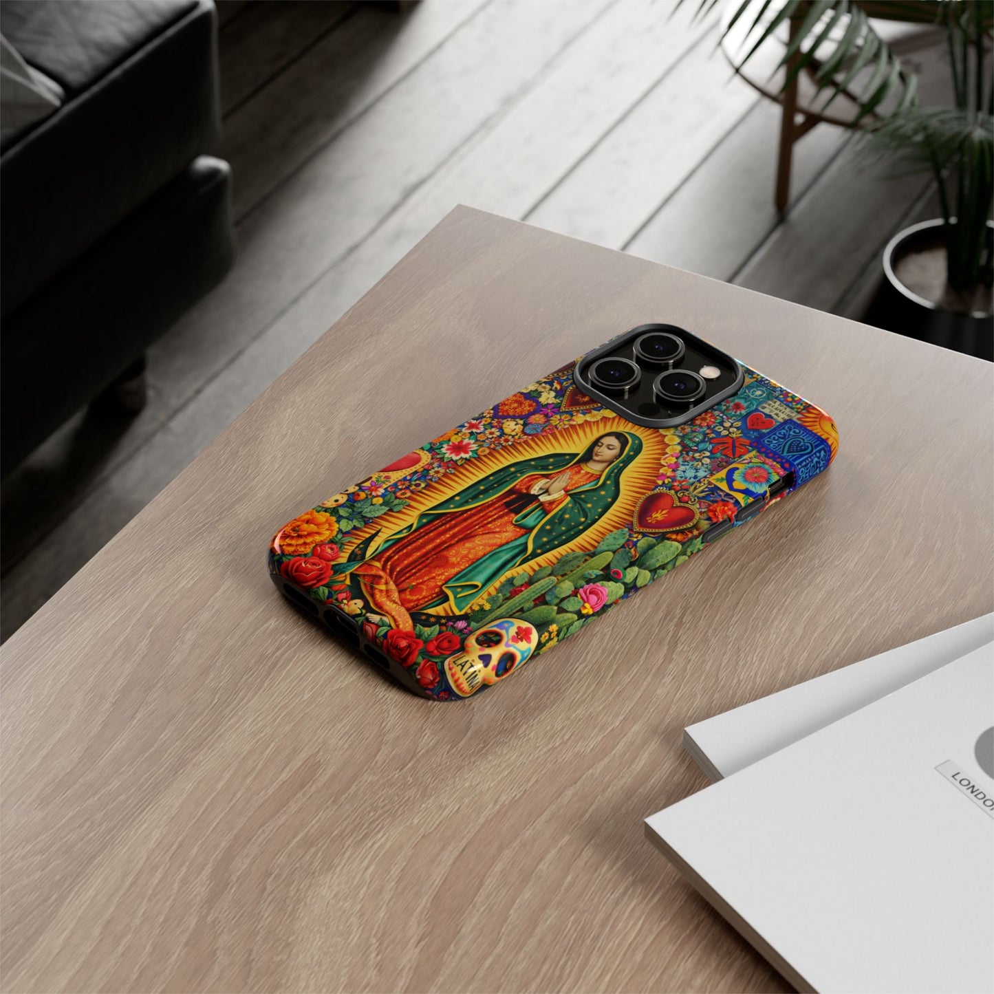 Virgin Mary Guadalupe Phone Case Mexican Folk Art Tough Cover iPhone Samsung