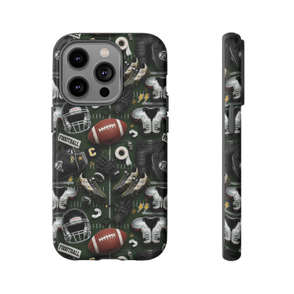 Football Pattern Phone Case – Sports Fan Tough Protective Game Day Case