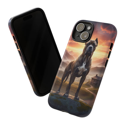 Cane Corso Phone Case – Guard Dog Sunset Tough Case (iPhone, Samsung, Pixel) | Dog Lover Gift