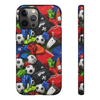 Soccer Ball Pattern Phone Case – Sports Fan Tough Protective Game Day Case