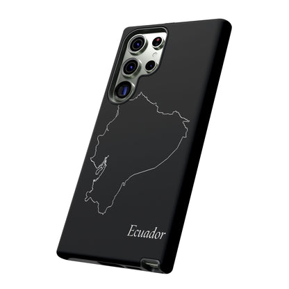 Ecuador Outline Phone Case – Minimal Country Map Tough Case (iPhone, Samsung, Pixel)