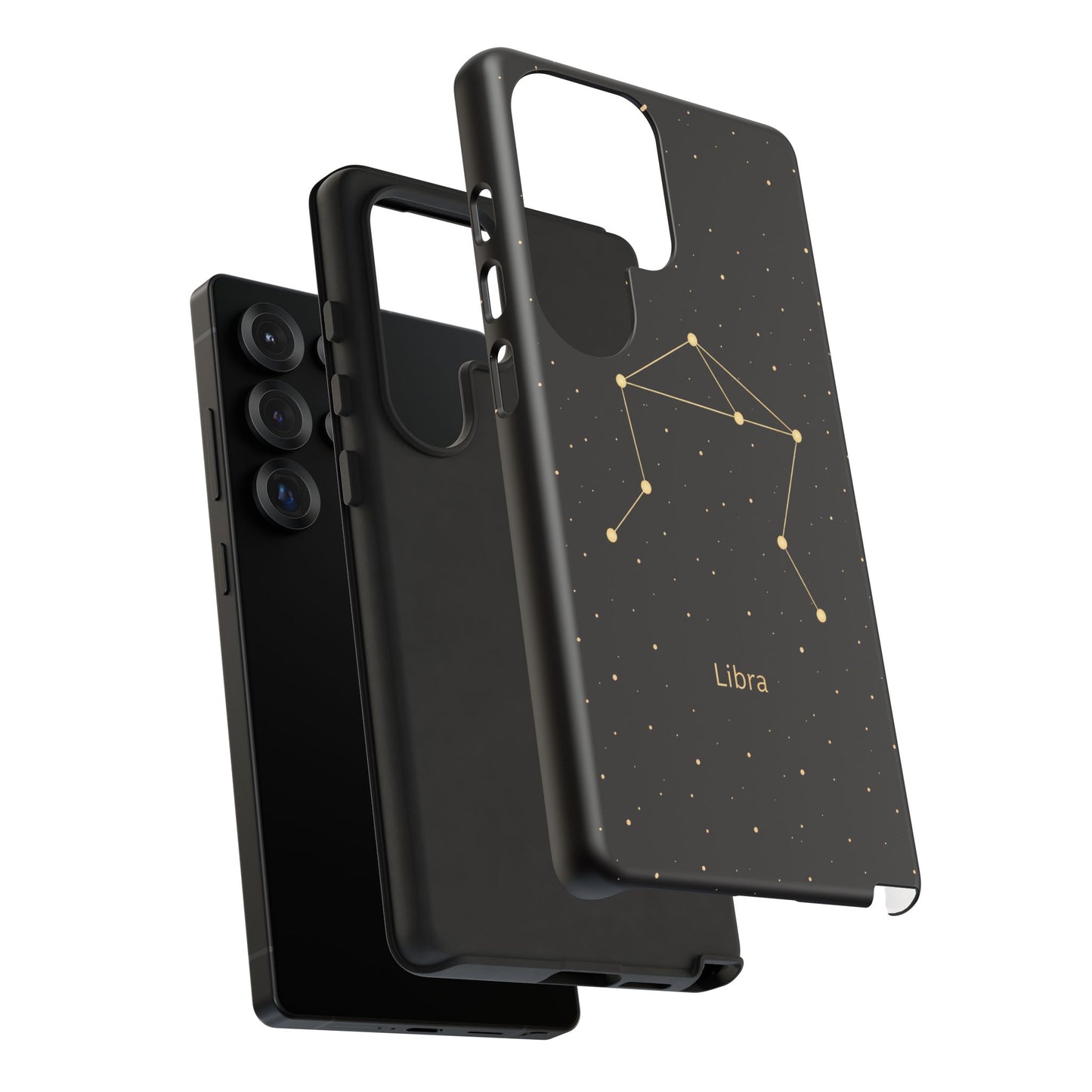 Libra Zodiac Constellation Phone Case – Luxe Gold Celestial Cover