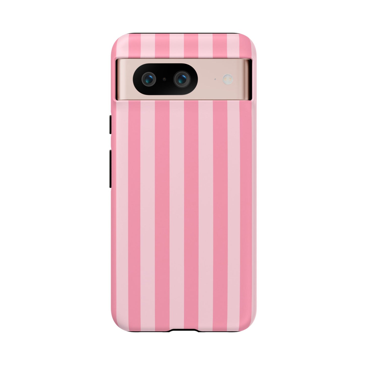 Pink Stripe Phone Case – Pastel Coquette Aesthetic Tough Protective Case