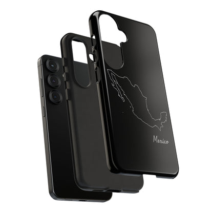 Mexico Outline Phone Case – Minimal Country Map Tough Case (iPhone, Samsung, Pixel)