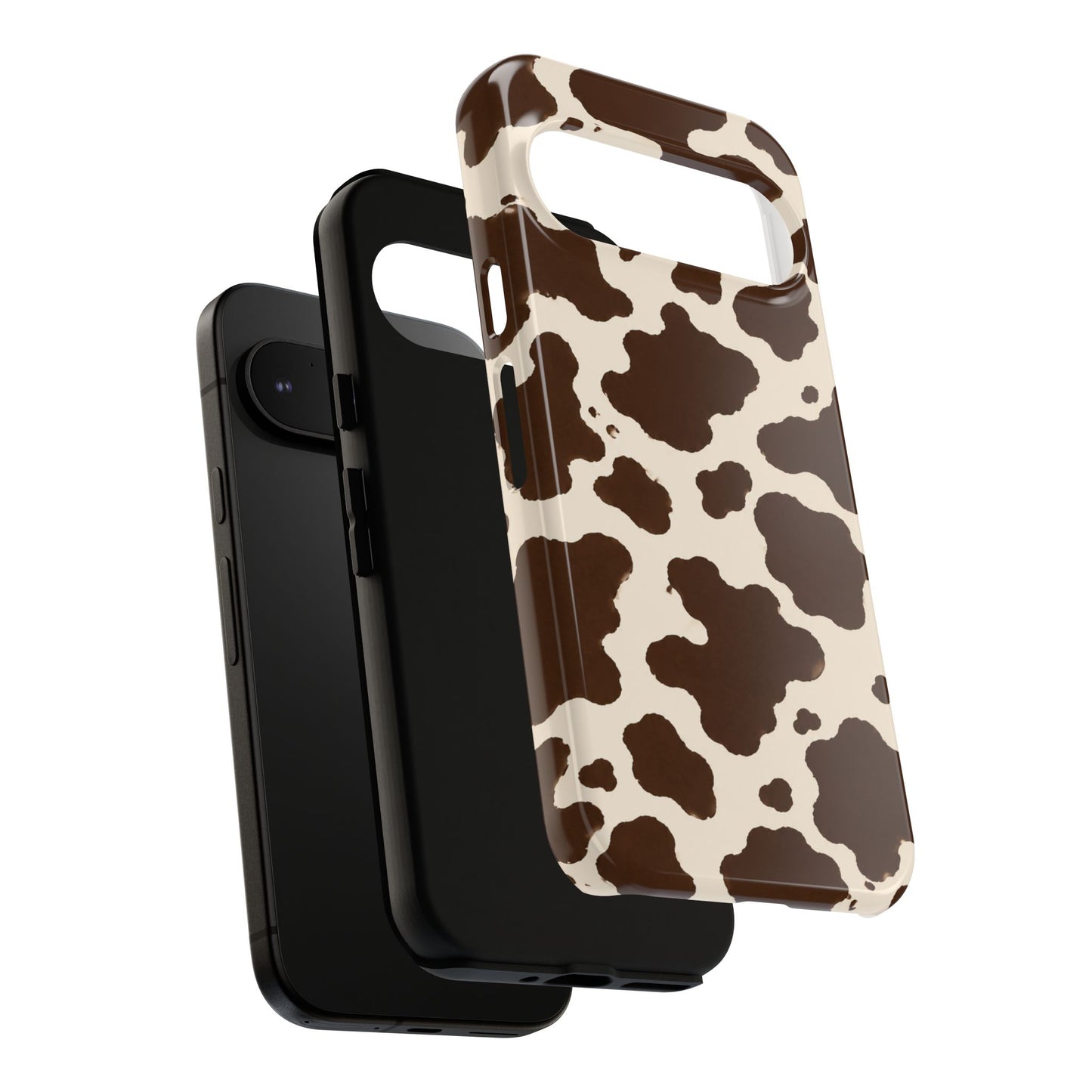 Western Cow Print Tough Phone Case for iPhone Samsung Galaxy Pixel