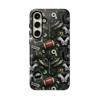 Football Pattern Phone Case – Sports Fan Tough Protective Game Day Case