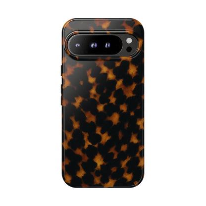 Tortoiseshell Phone Case – Brown Leopard Pattern Luxury Tough Protective Case