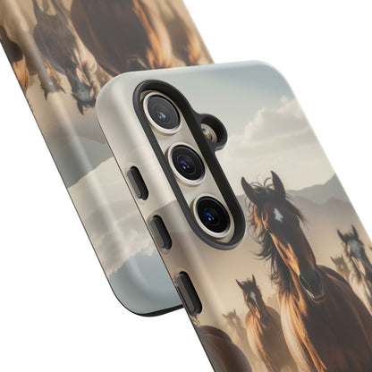 Running Horses Phone Case – Wild Mustang Herd Tough Case (iPhone, Samsung, Pixel)