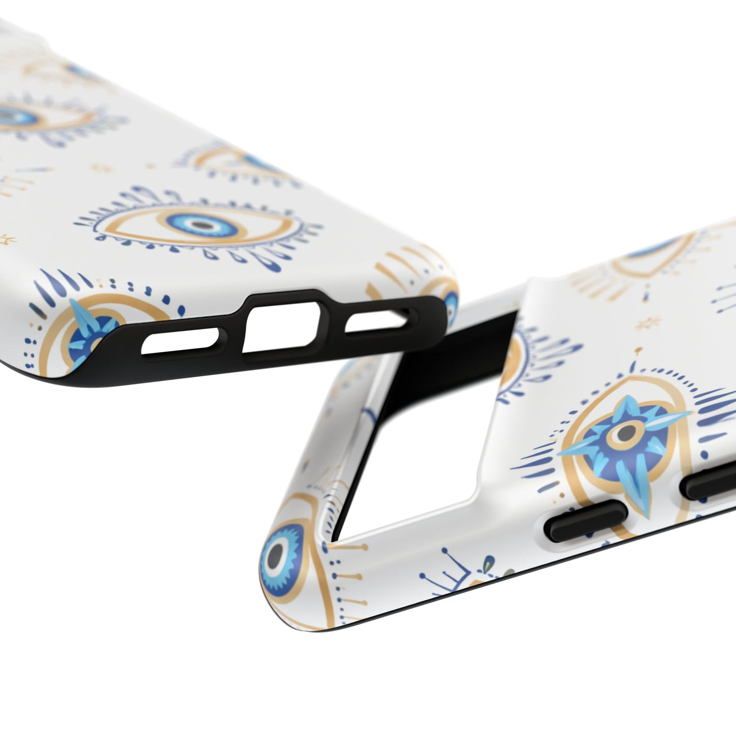Blue Evil Eye Phone Case – Protective Slim Shockproof Cover for Iphone, Samsung Galaxy and Pixel