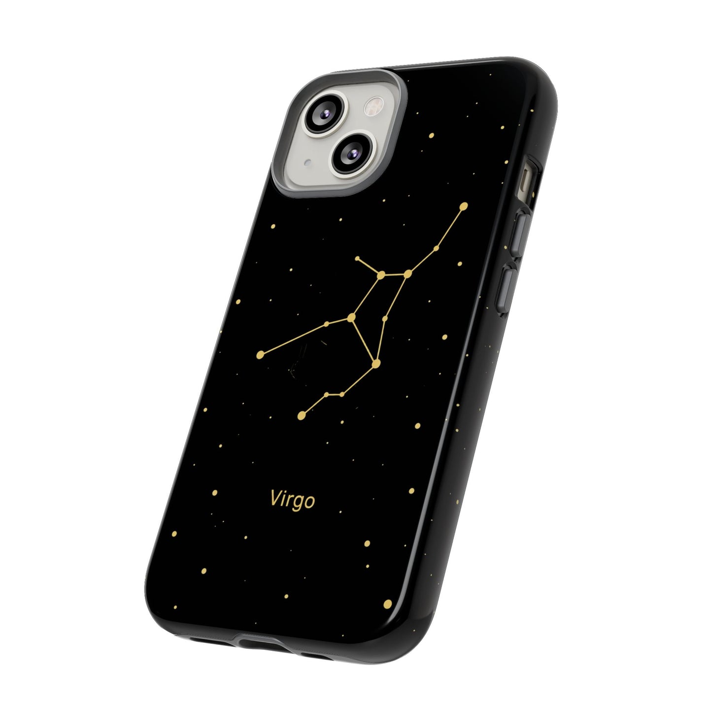 Virgo Zodiac Constellation Phone Case – Luxe Gold Celestial Cover