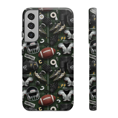 Football Pattern Phone Case – Sports Fan Tough Protective Game Day Case