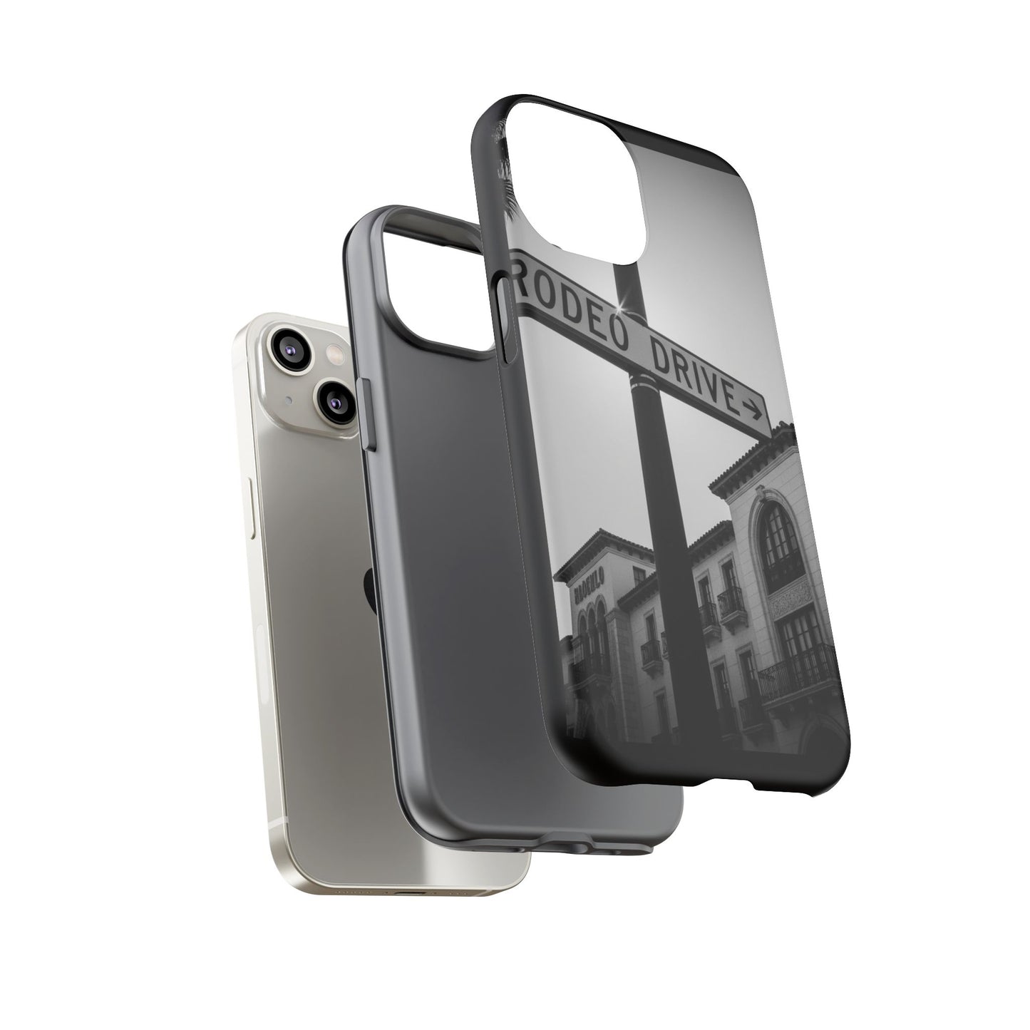 Rodeo Drive Phone Case | Los Angeles Aesthetic Black & White Photography | Luxury LA Street Tough Case for iPhone & Samsung
