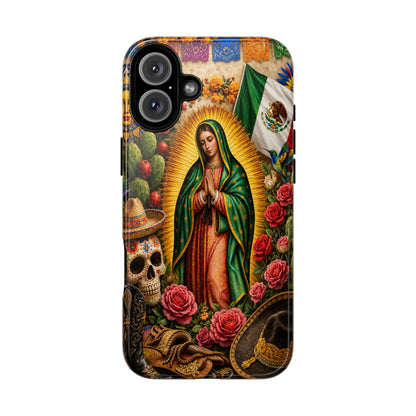 Virgen de Guadalupe Phone Case Mexican Floral iPhone Samsung Pixel Case