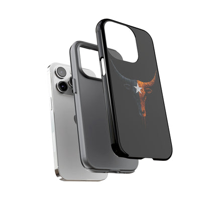 Texas Longhorn Skull Phone Case Western Cowboy Bull iPhone Samsung Cover