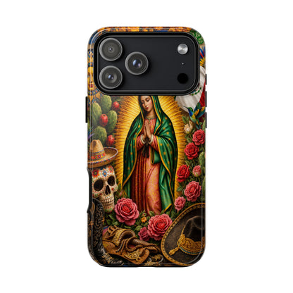 Virgen de Guadalupe Phone Case Mexican Floral iPhone Samsung Pixel Case