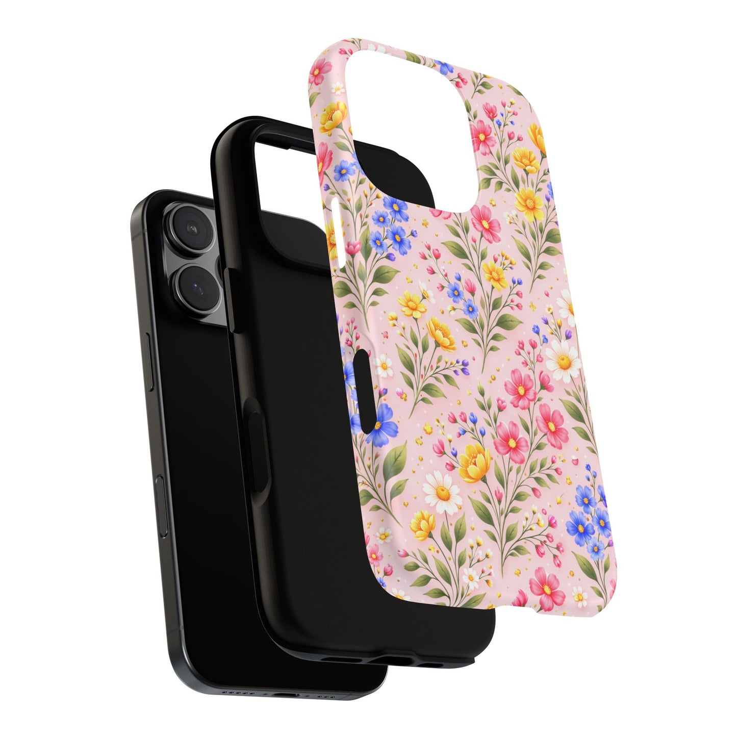 Wildflower Floral Phone Case Vintage Spring Meadow Tough Cover
