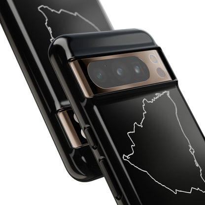 Nicaragua Outline Phone Case – Minimal Country Map Tough Case (iPhone, Samsung, Pixel)