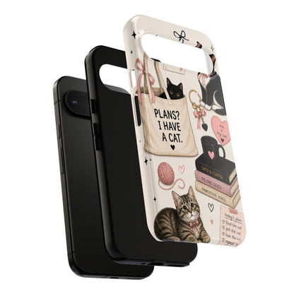 Cat Lover Phone Case | Plans? I Have A Cat Cute Aesthetic Cover