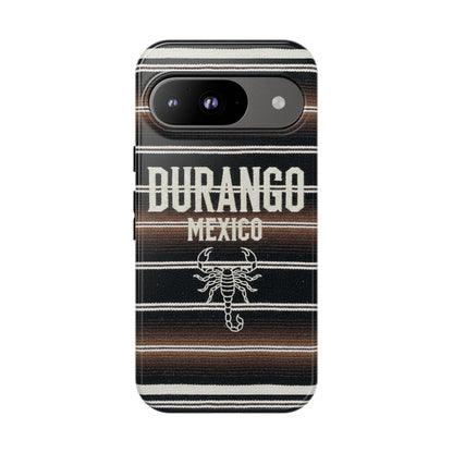 Durango Mexico Phone Case | Serape Scorpion Western Design | Mexican Heritage Tough Case for iPhone & Samsung