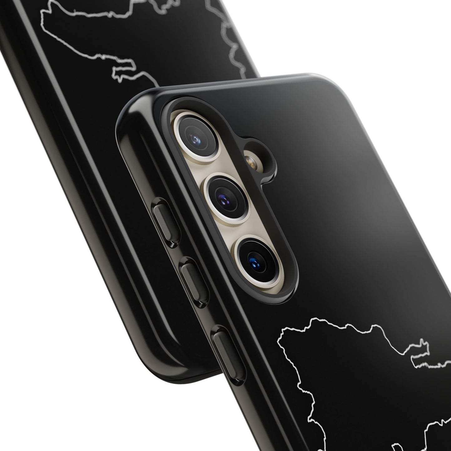 Dominican Republic Outline Phone Case – Minimal Country Map Tough Case (iPhone, Samsung, Pixel)