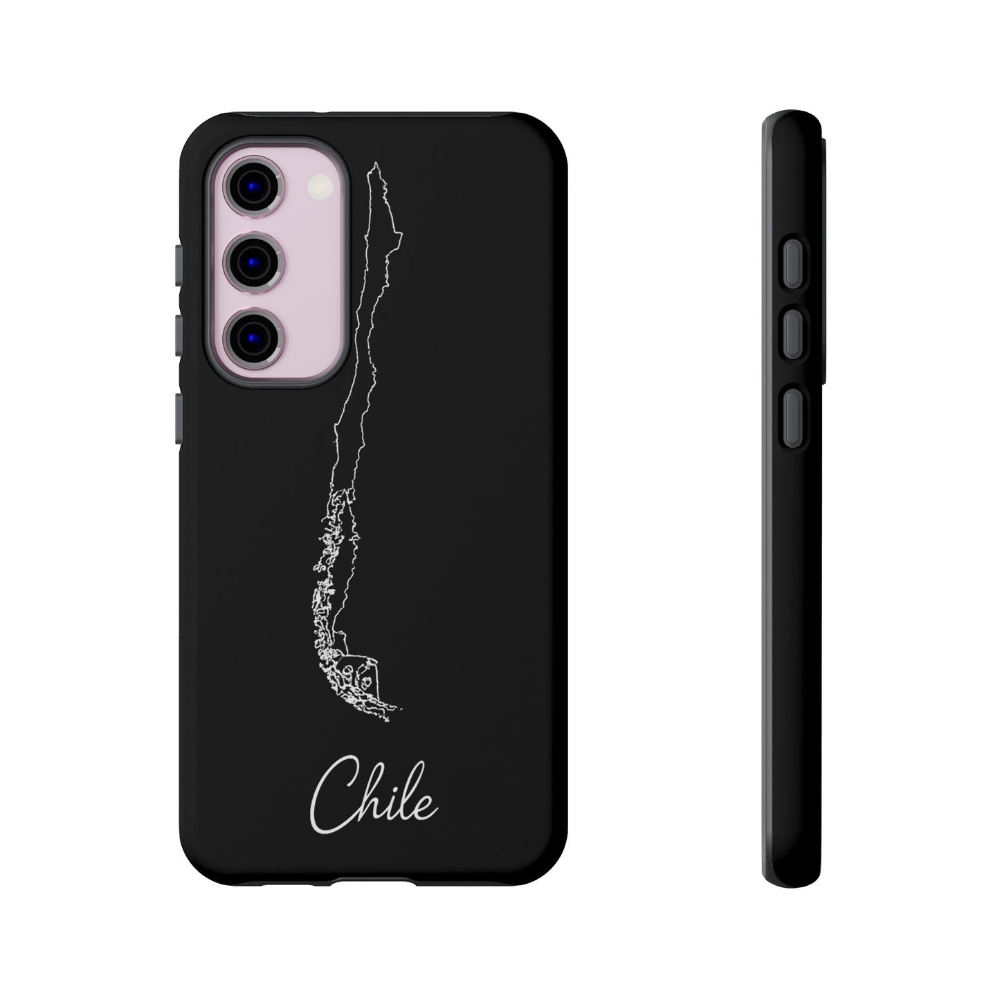 Chile Outline Phone Case – Minimal Country Map Tough Case (iPhone, Samsung, Pixel)