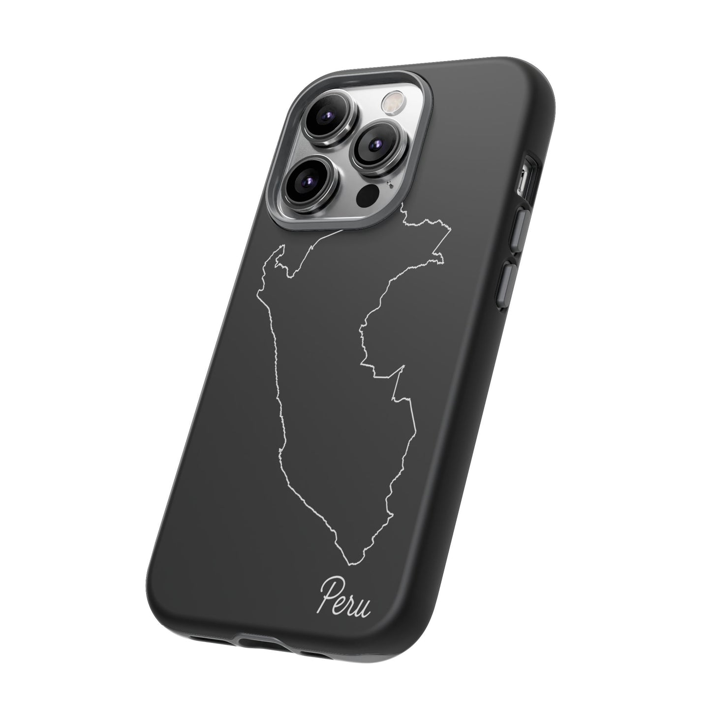 Peru Outline Phone Case – Minimal Country Map Tough Case (iPhone, Samsung, Pixel)