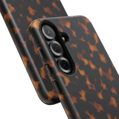 Tortoiseshell Pattern Tough Phone Case | Classic Leopard-Style Protective Cover