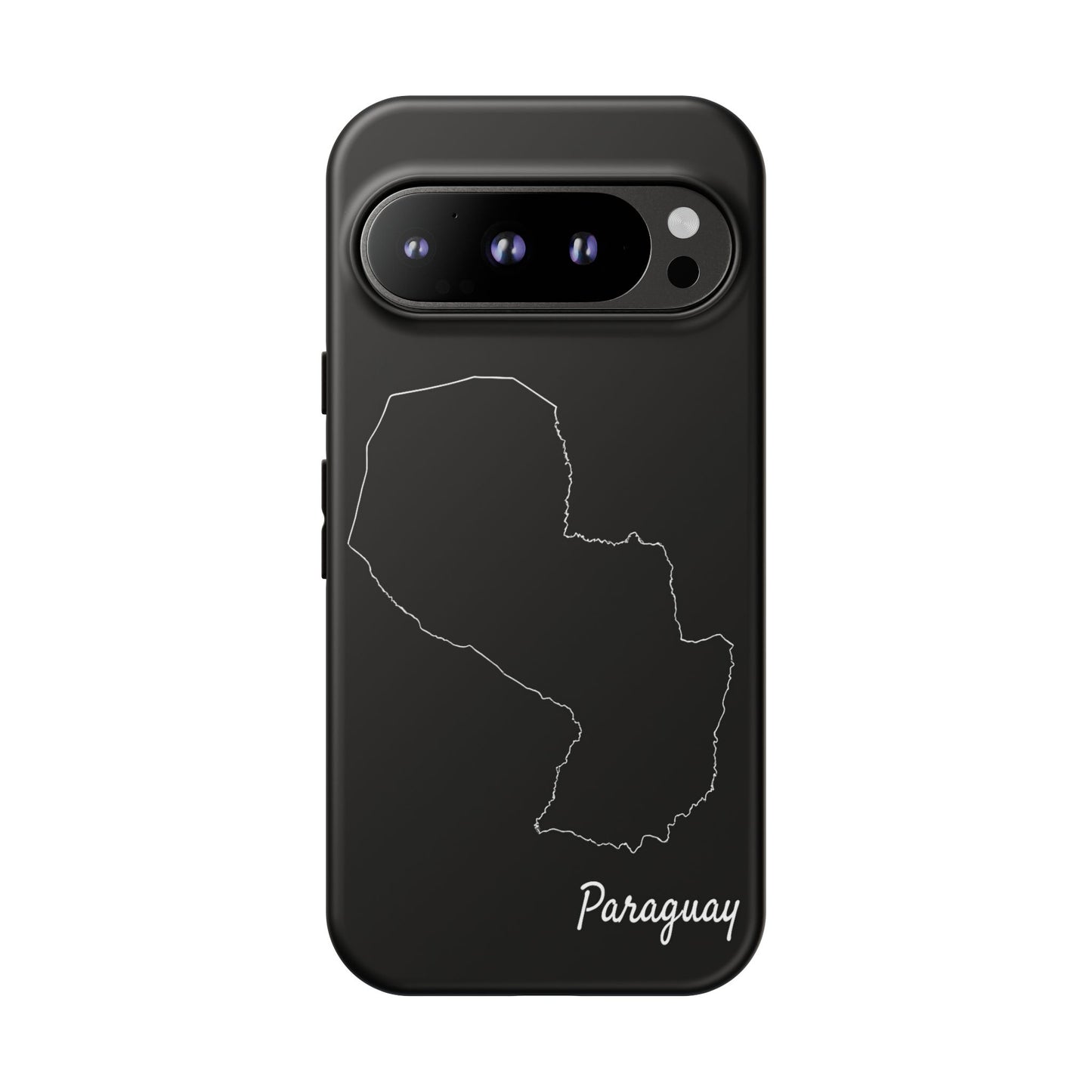 Paraguay Outline Phone Case – Minimal Country Map Tough Case (iPhone, Samsung, Pixel)