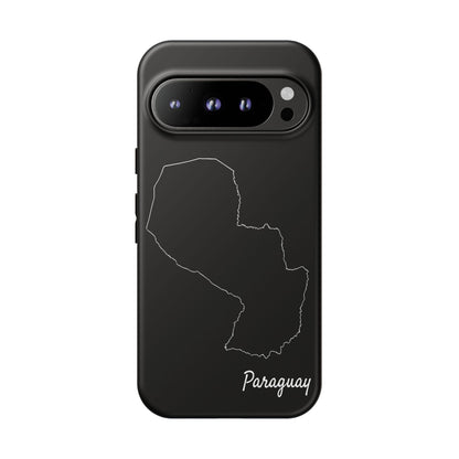 Paraguay Outline Phone Case – Minimal Country Map Tough Case (iPhone, Samsung, Pixel)