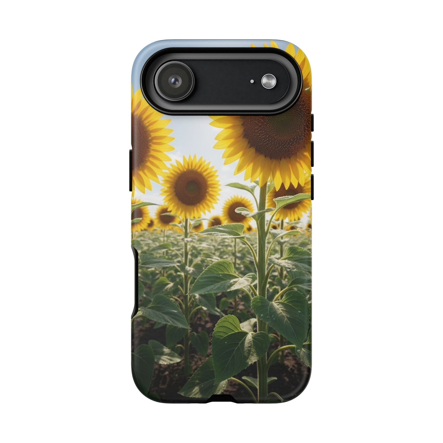 Sunflower Field Phone Case | Golden Hour Floral Aesthetic | Bright Summer Tough Case