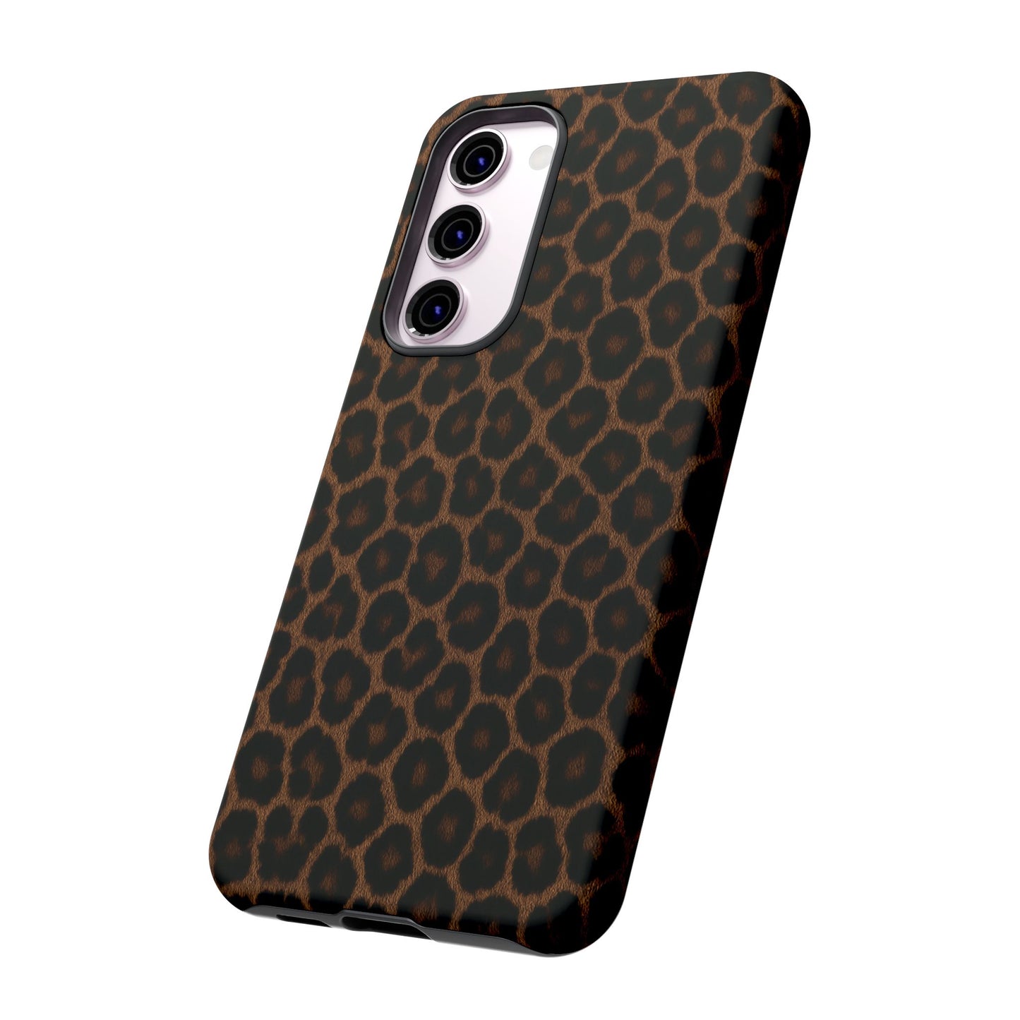 Brown Leopard Print Phone Case | Classic Animal Print Aesthetic Tough Protective Case