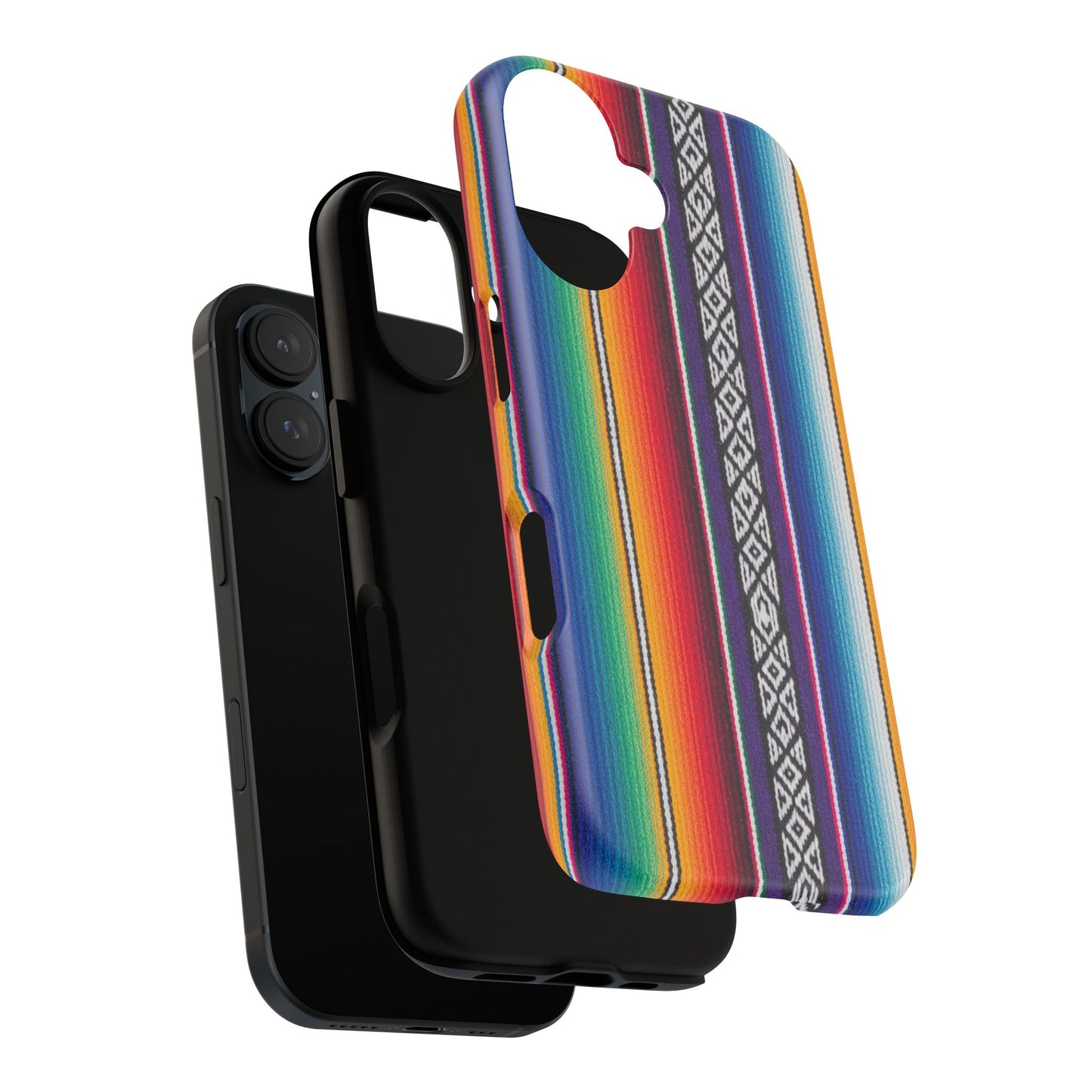 Serape Stripe Phone Case – Colorful Mexican Blanket Pattern Tough Case