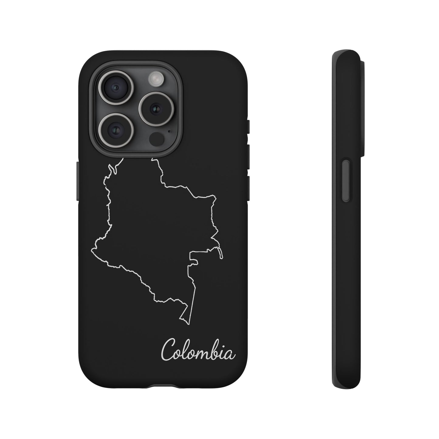 Colombia Outline Phone Case – Minimal Country Map Tough Case (iPhone, Samsung, Pixel)