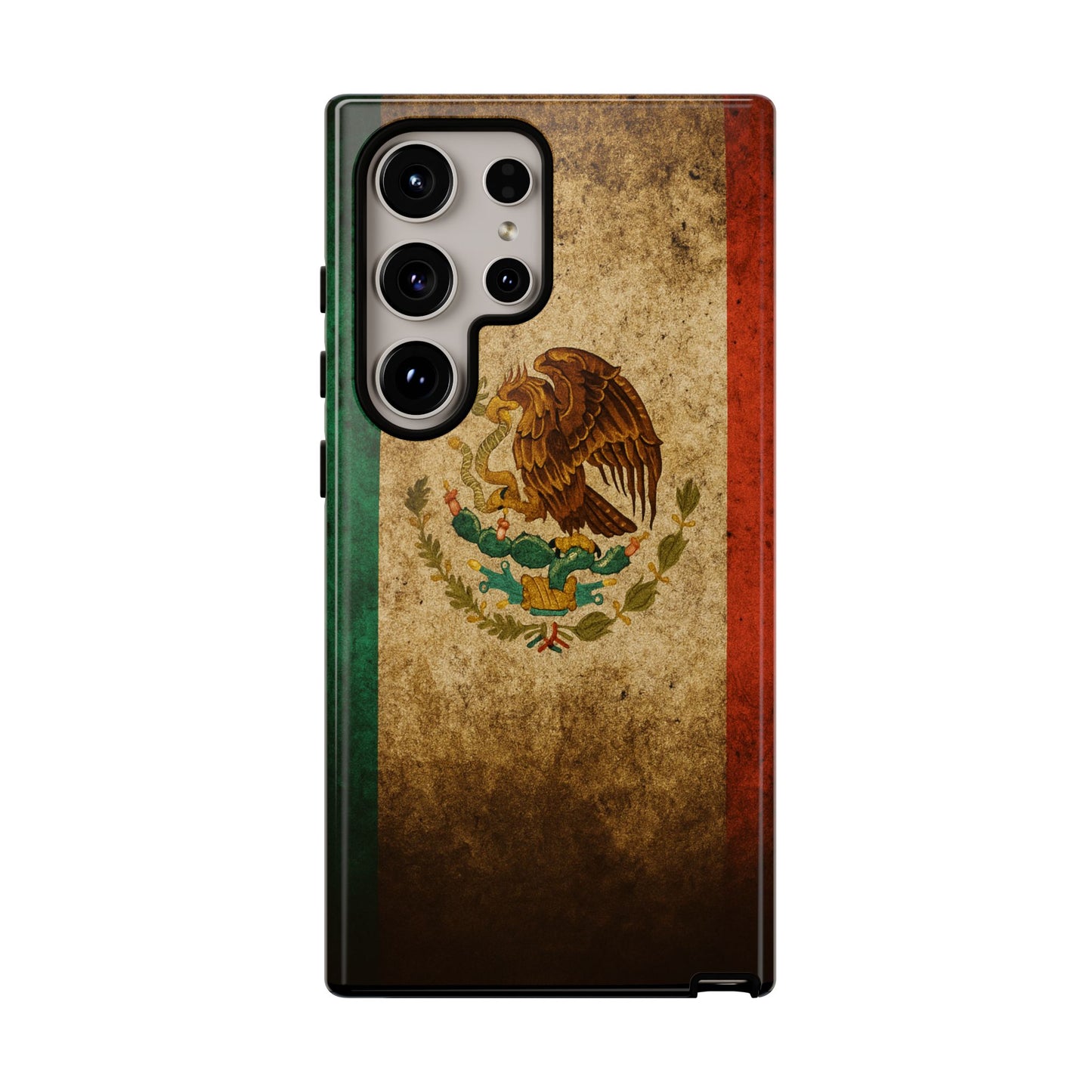 Vintage Mexico Flag Phone Case – Mexican Pride Grunge Flag Aesthetic Tough Case