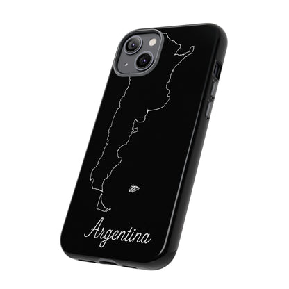 Argentina Outline Phone Case – Minimal Country Map Tough Case (iPhone, Samsung, Pixel)