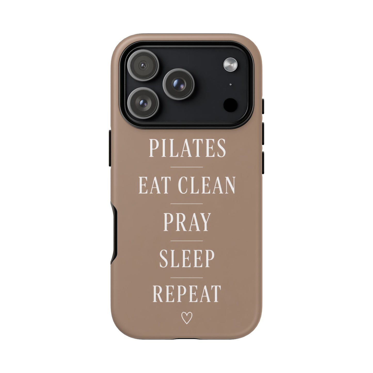 Pilates Phone Case | Eat Clean Pray Sleep Repeat Aesthetic | Wellness Girl Gift