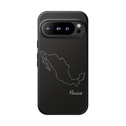 Mexico Outline Phone Case – Minimal Country Map Tough Case (iPhone, Samsung, Pixel)