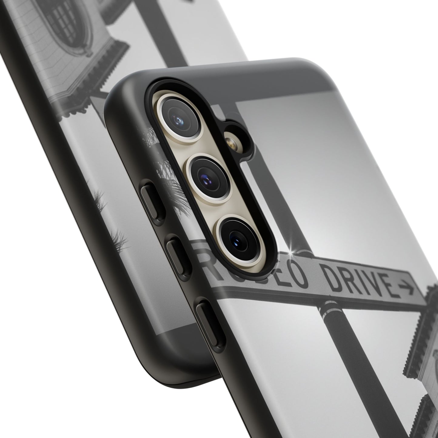 Rodeo Drive Phone Case | Los Angeles Aesthetic Black & White Photography | Luxury LA Street Tough Case for iPhone & Samsung