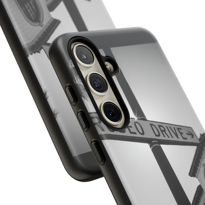 Rodeo Drive Phone Case | Los Angeles Aesthetic Black & White Photography | Luxury LA Street Tough Case for iPhone & Samsung
