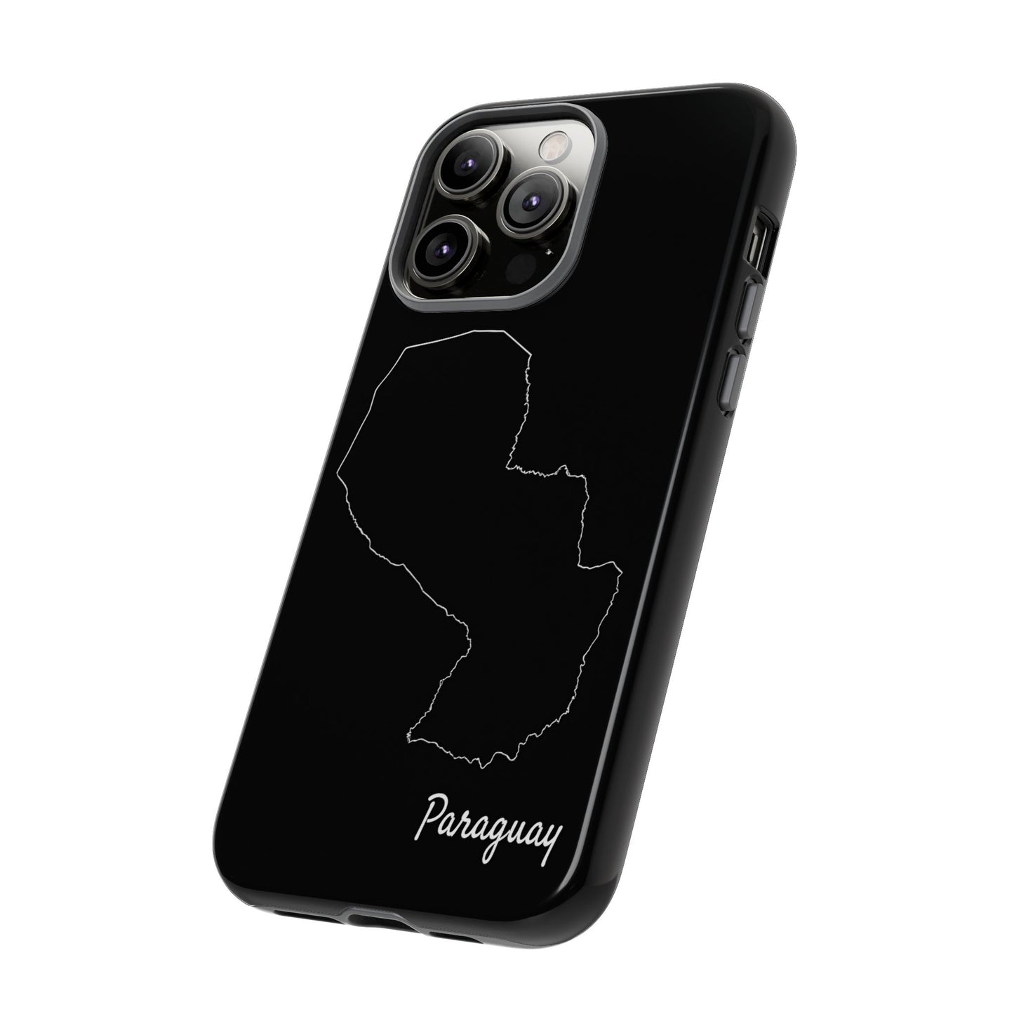 Paraguay Outline Phone Case – Minimal Country Map Tough Case (iPhone, Samsung, Pixel)