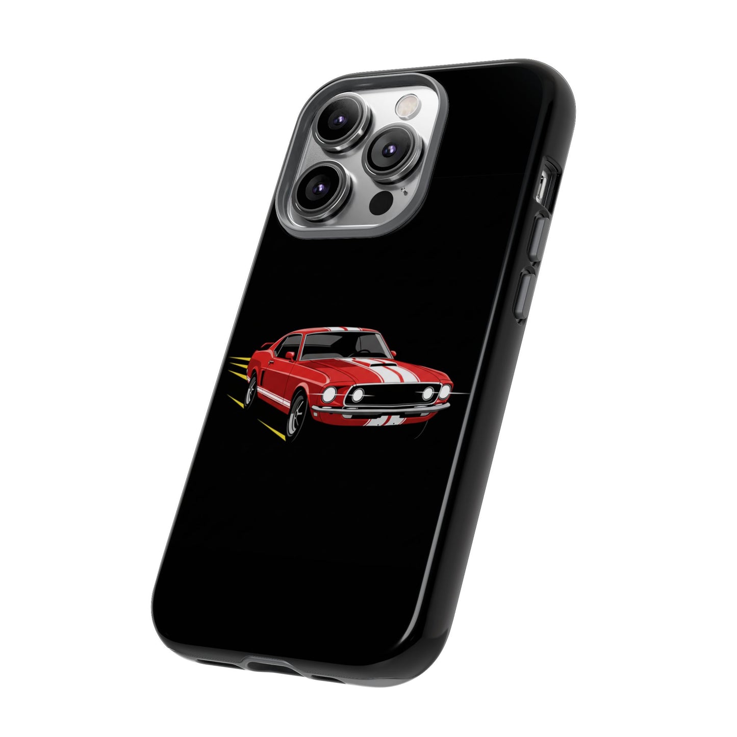 Red Muscle Car Phone Case – Classic Car Racing Tough Protective Case
