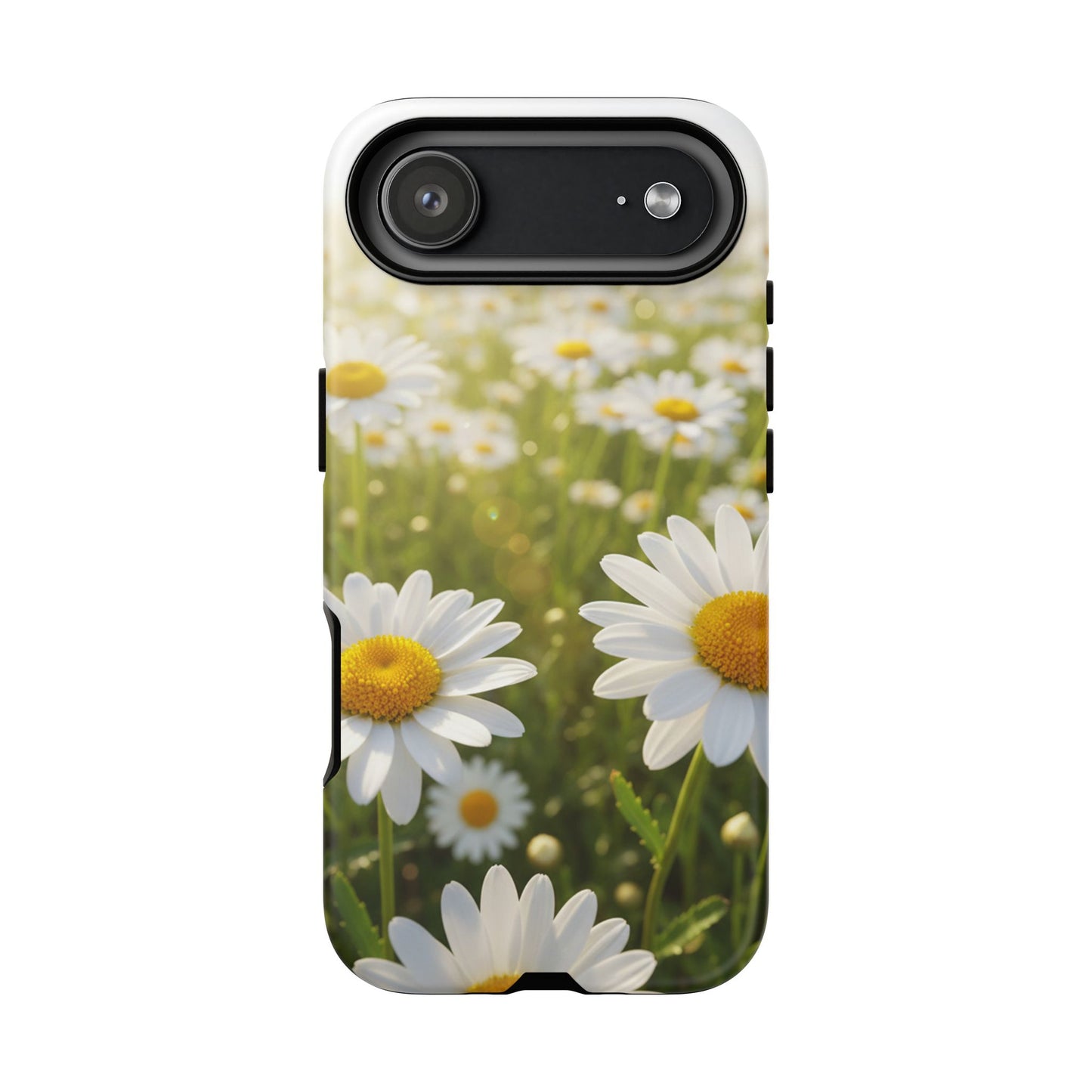 Daisy Phone Case – Floral Spring Field Tough Protective Case (iPhone, Samsung, Pixel)