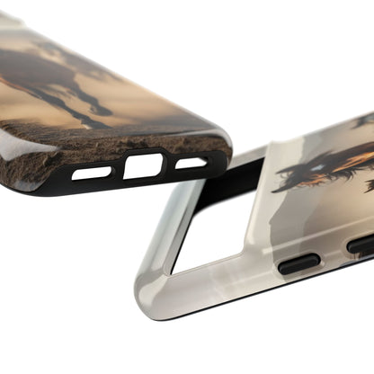 Running Horses Phone Case | Wild Mustang Herd Tough Protective Cover