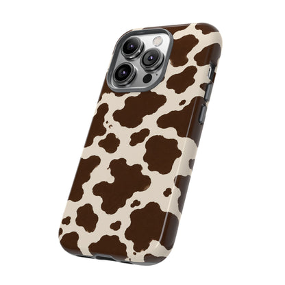 Western Cow Print Tough Phone Case for iPhone Samsung Galaxy Pixel