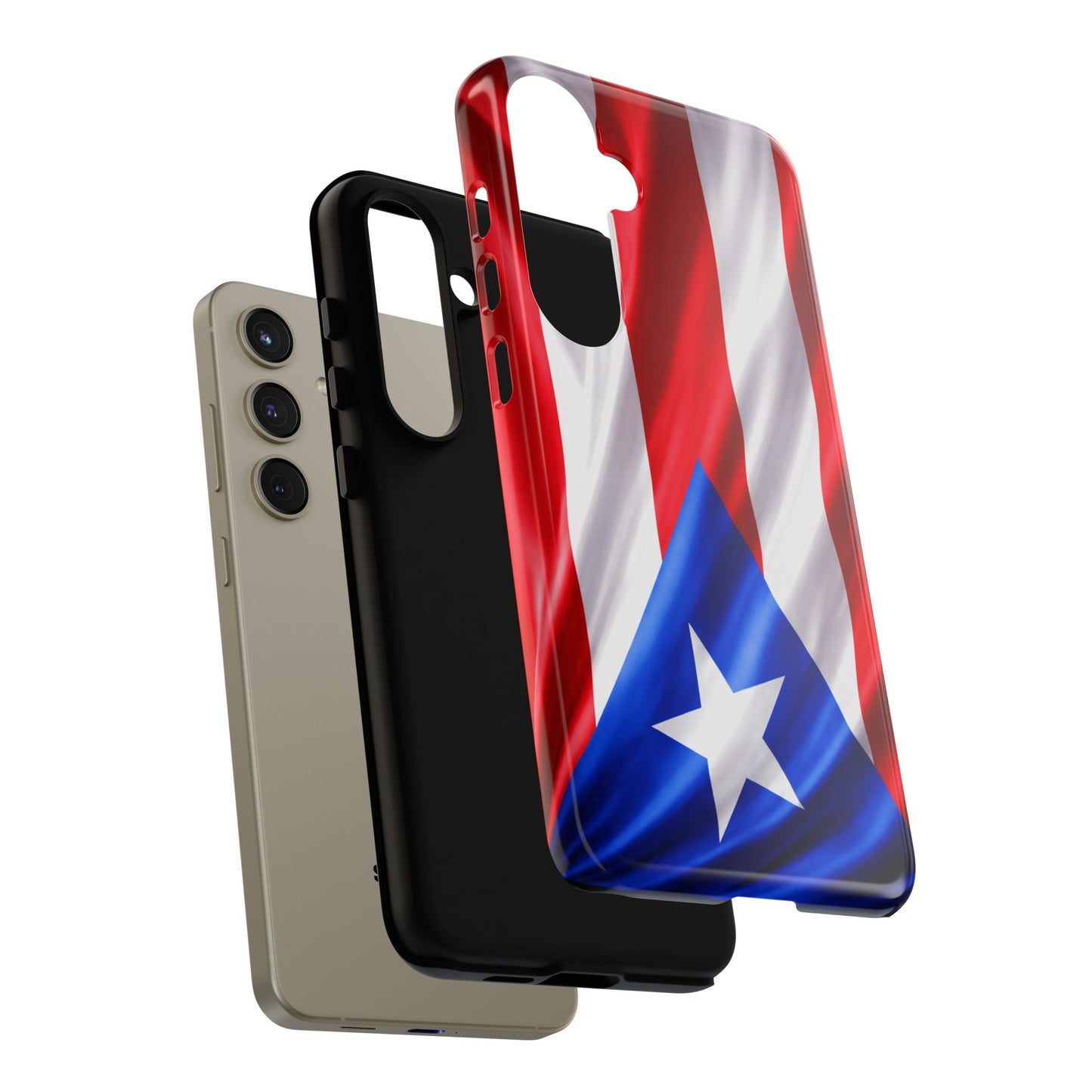 Puerto Rico Flag Phone Case | Boricua Pride Tough Case | Puerto Rican Flag Protective Cover for iPhone & Samsung